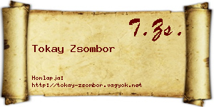 Tokay Zsombor névjegykártya