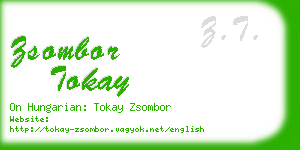 zsombor tokay business card